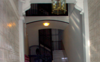 |Estado inicial del patio escalera|Patio escalera rehabilitado|Estado inicial del vestíbulo|Vestíbulo rehabilitado